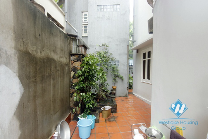 A big house with yard for rent in Ba dinh, Ha noi